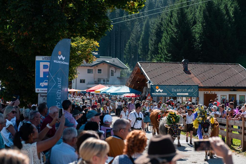 Almabtrieb Auffach Dorf