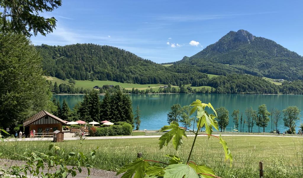 Blick auf Badeplatz Stöllinger