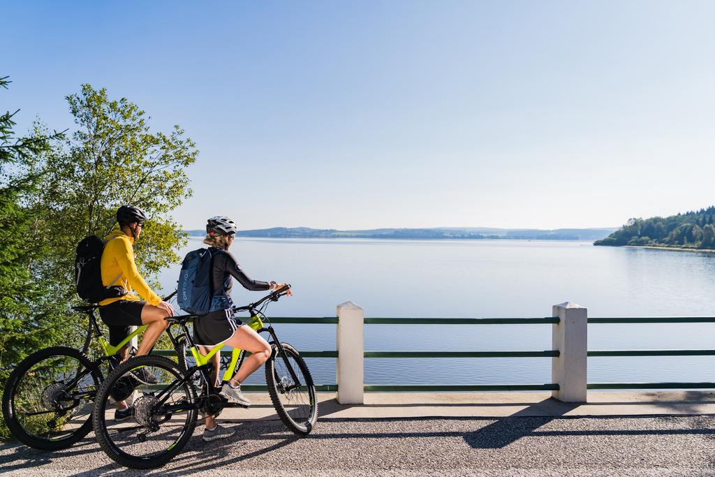 Mountainbiken Moldaustausee
