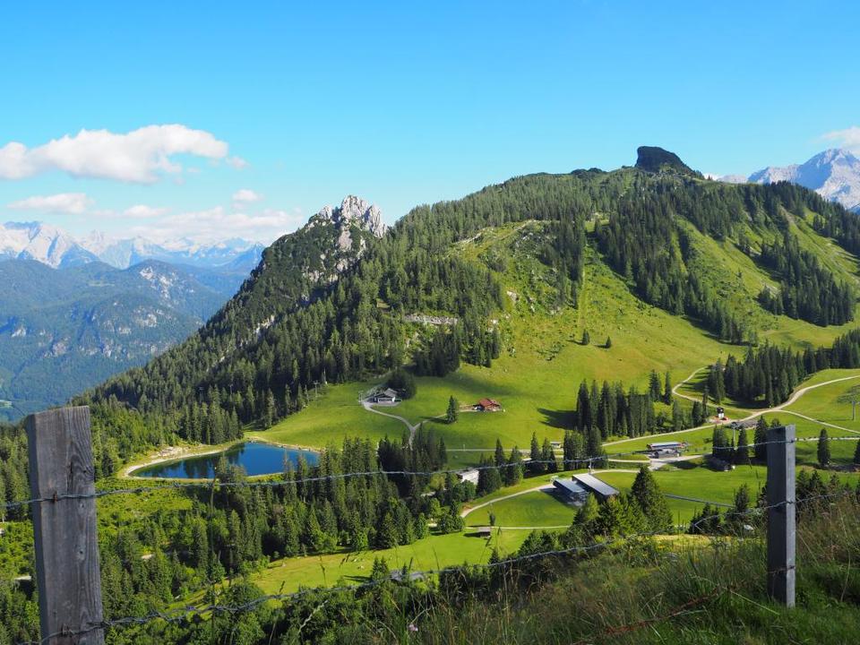 Almenwelt Lofer Blick auf Gföllhörndl und Grubhörndl