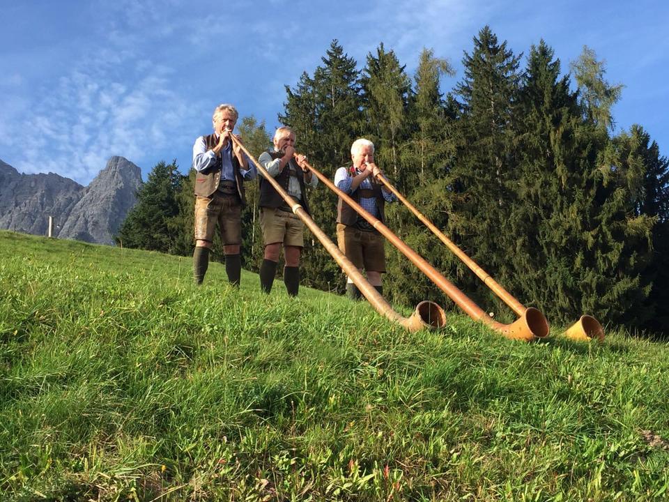 Alphornbläser in der Almenwelt Lofer