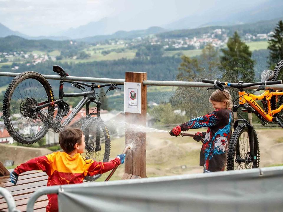 Bike Waschanlage Bikepark Innsbruck
