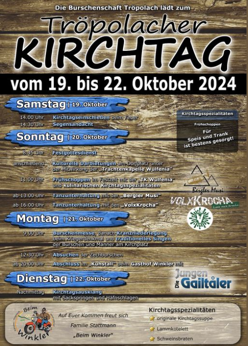 Tröpolacher Kirchtag 2024