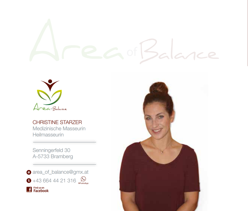 Area of Balance Visitenkarten
