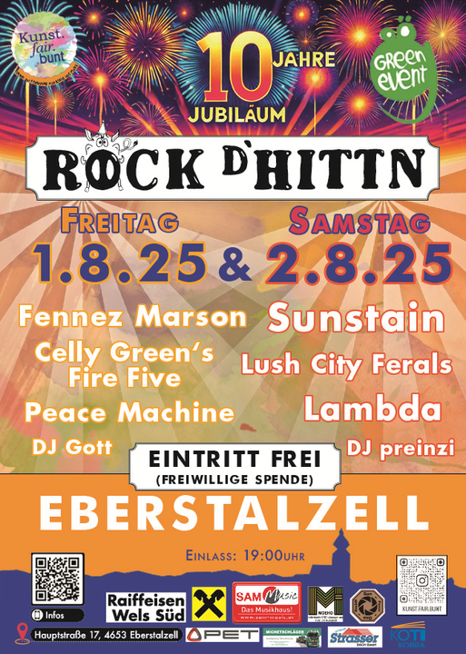 Veranstaltungsplakat Rock d'Hittn