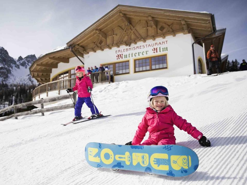 Kinder Skifahren, Snowboard