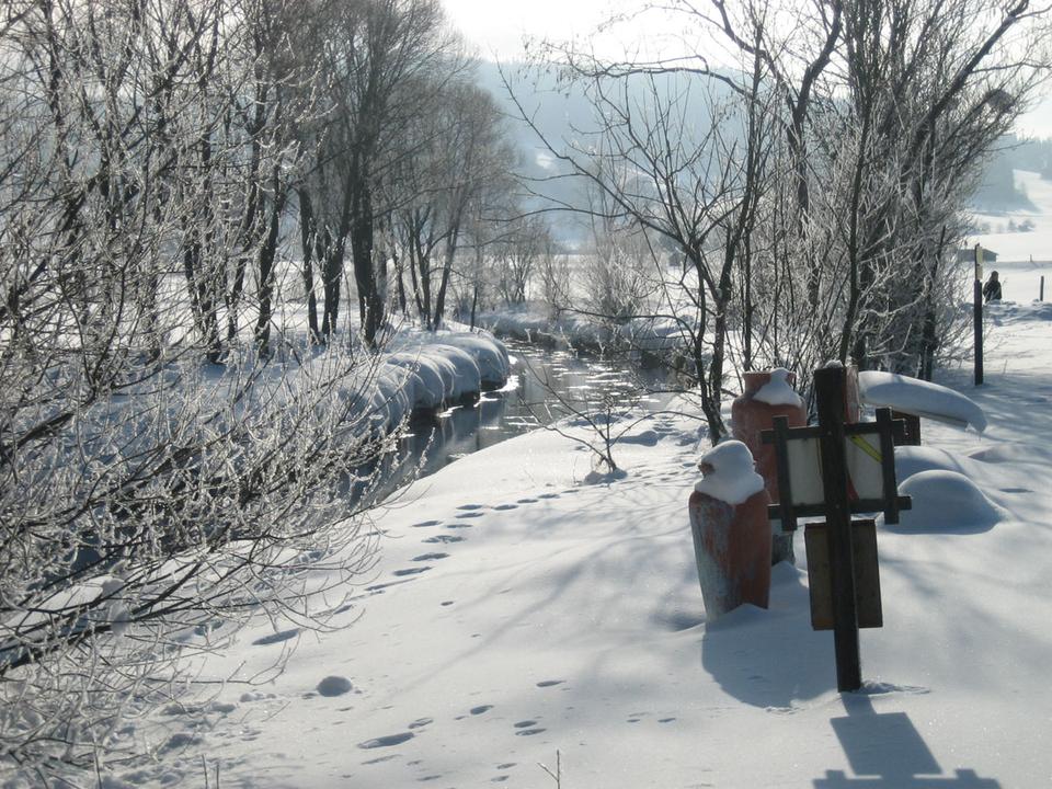 Langlaufen entlang der Töpferweg-Loipe