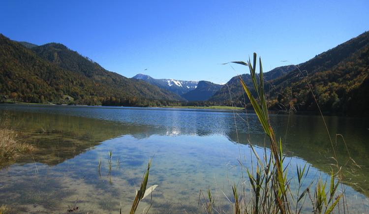 Blick vom Naturstrand auf den Hintersee