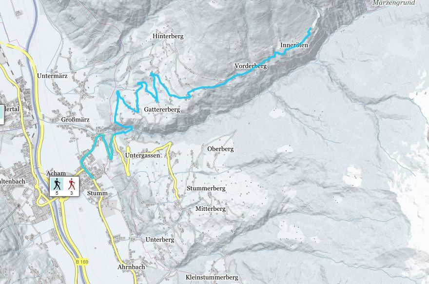 Winterwanderweg Stumm - Jausenstation Almluft (Weg Nr.5).JPG