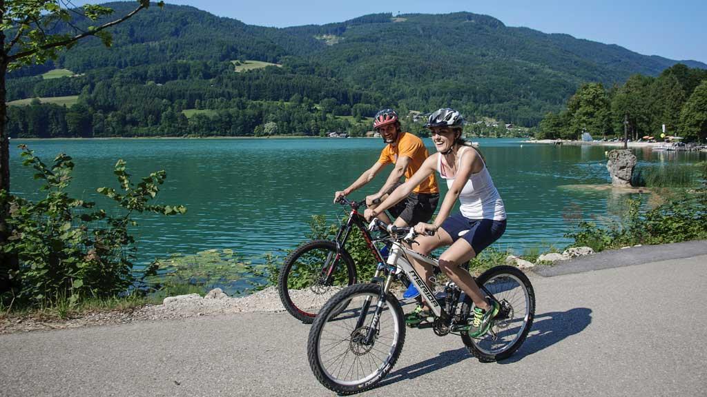 Radfahren am Mondsee