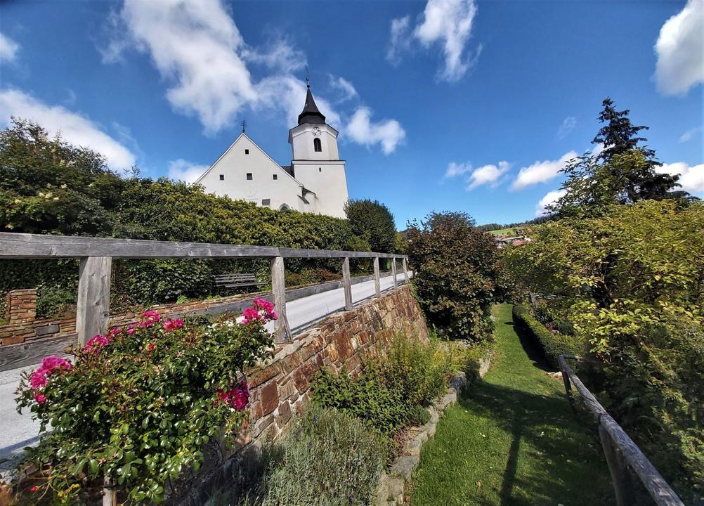Kirche in St. Kathrein/O., Naturpark Almenland in derOststeiermark