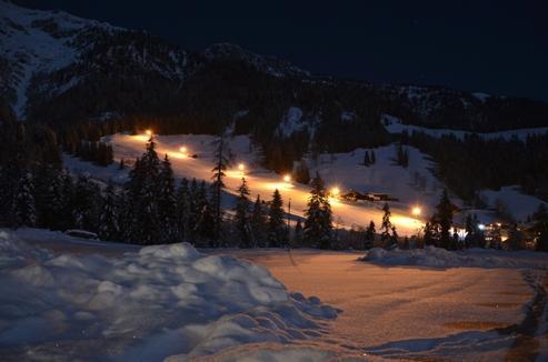 Flutlicht Skifahren