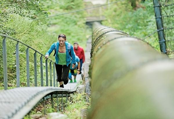 Lauftraining auf der Aquastiege