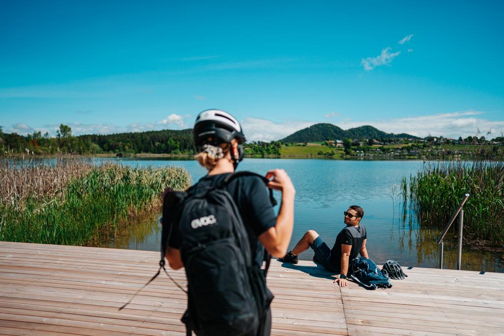 Turnersee Radfahrer machen Pause
