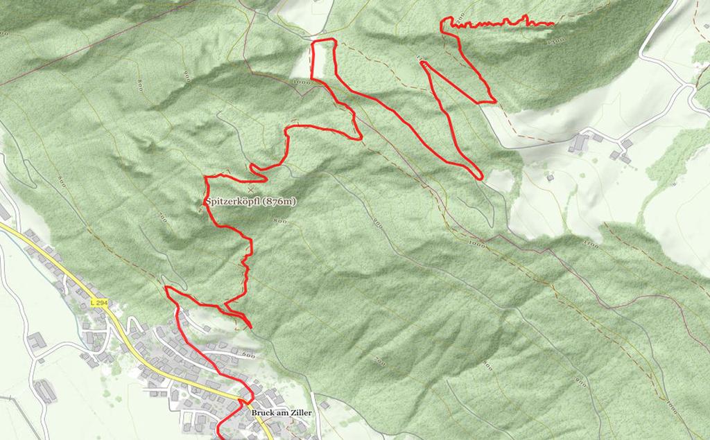 Wanderweg Bruck - Reither Kogel