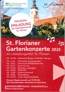 St. Florianer Gartenkonzerte 2025