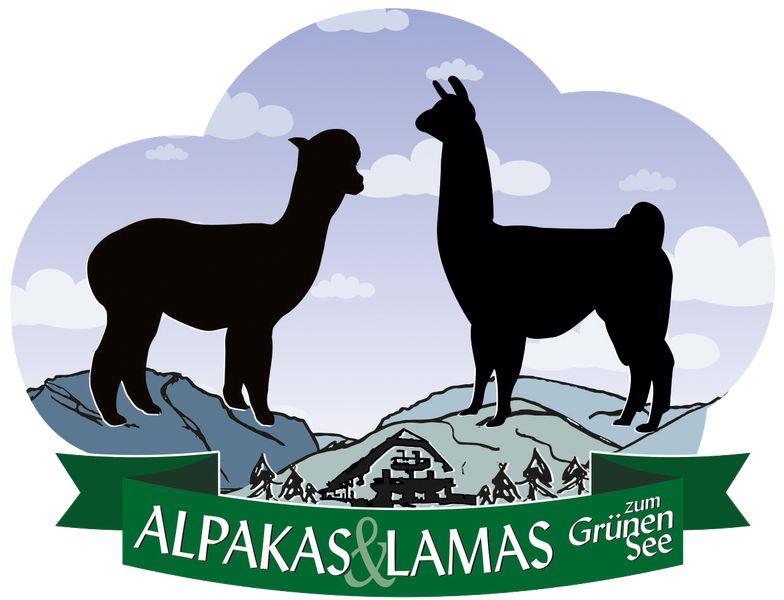 Alpakas und Lamas zum Grünen See Logo